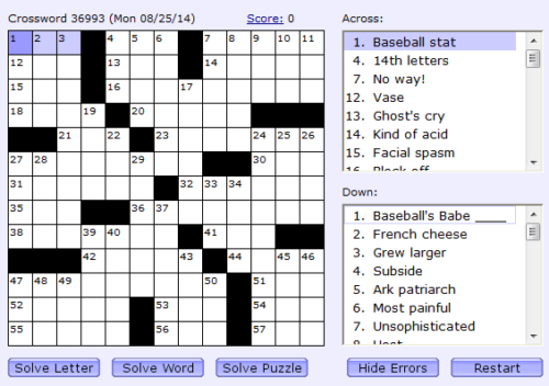 Daily Crossword